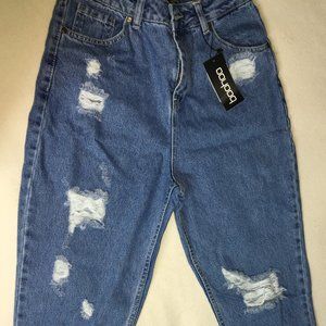 BOOHOO Sophie High-Rise High Waisted Mom Jeans